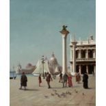 Hugo Händler (German, born 1861) Entrance to the Grand Canal from the Piazzetta, Venice 31 1/2 x ...