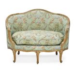 A Louis XVI Upholstered Beechwood Canapé Third quarter 18th century