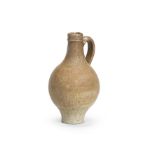 A Fulham saltglaze stoneware wine bottle, late 17th / early 18th century