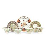 A group of Swansea 'Set Pattern' tea and coffee wares, circa 1815-17