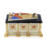 A Chamberlain & Co. 'King John's Tomb' inkstand, circa 1840-45