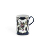 A large Worcester mug, circa 1770