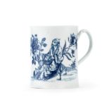 A very rare Worcester mug, circa 1760