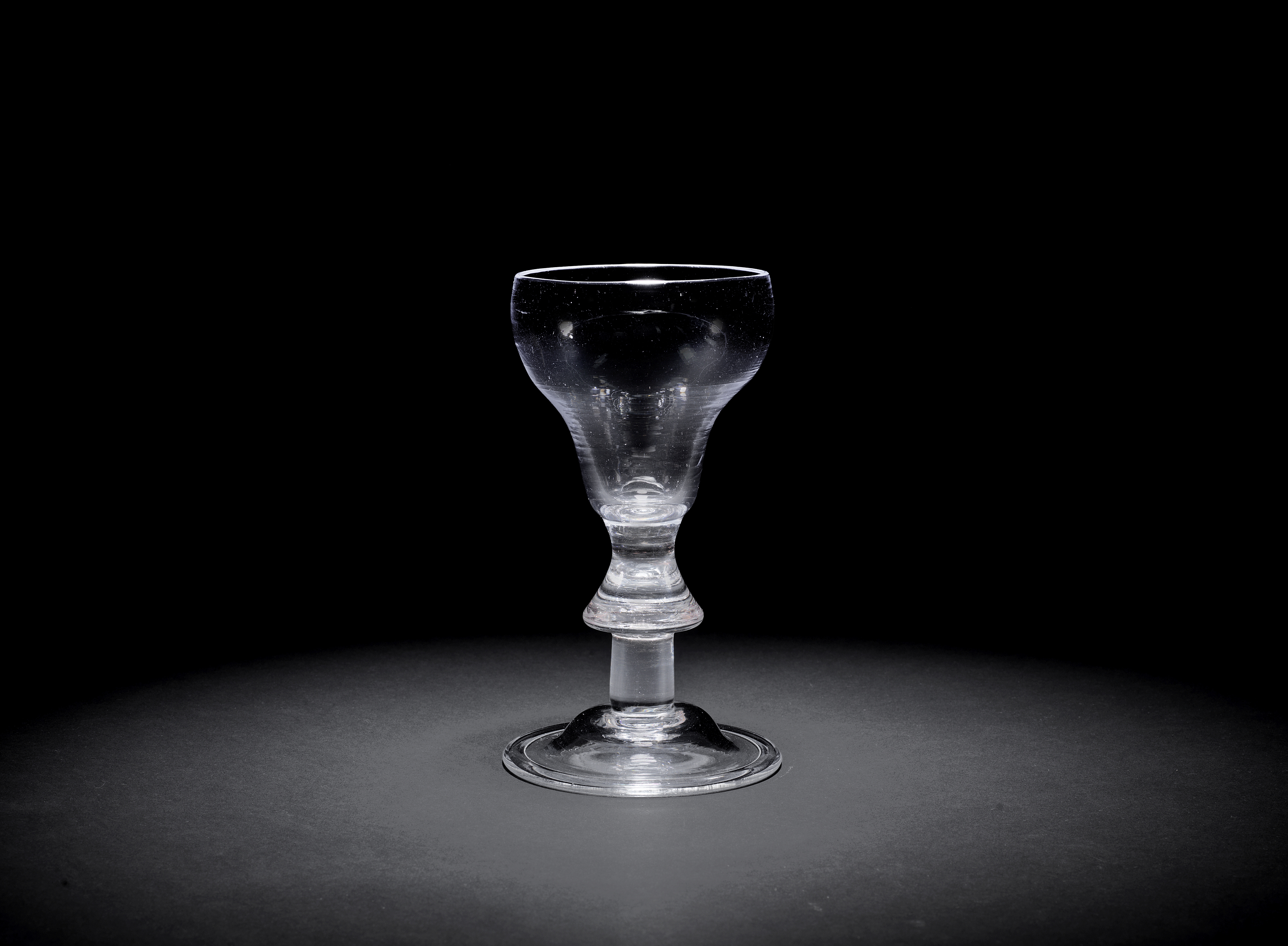 A heavy baluster goblet, circa 1710