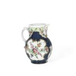 A Worcester mask jug, circa 1770