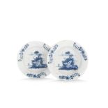 A pair of Liverpool (John Pennington) plates, circa 1775-85