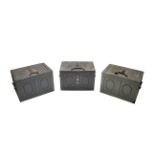 Three Steel Strongboxes (3)
