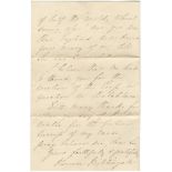 NIGHTINGALE (FLORENCE) Autograph letter signed ('Florence Nightingale'), to Captain Frederic Brin...