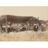 ASTRONOMY - B.A.S., ECLIPSE 1900, AND THE YERKES TELESCOPE Photograph album containing views rela...