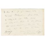 DARWIN (CHARLES) Autograph letter signed ('C. Darwin'), to [Joseph Dalton Hooker] ('My dear H.'),...