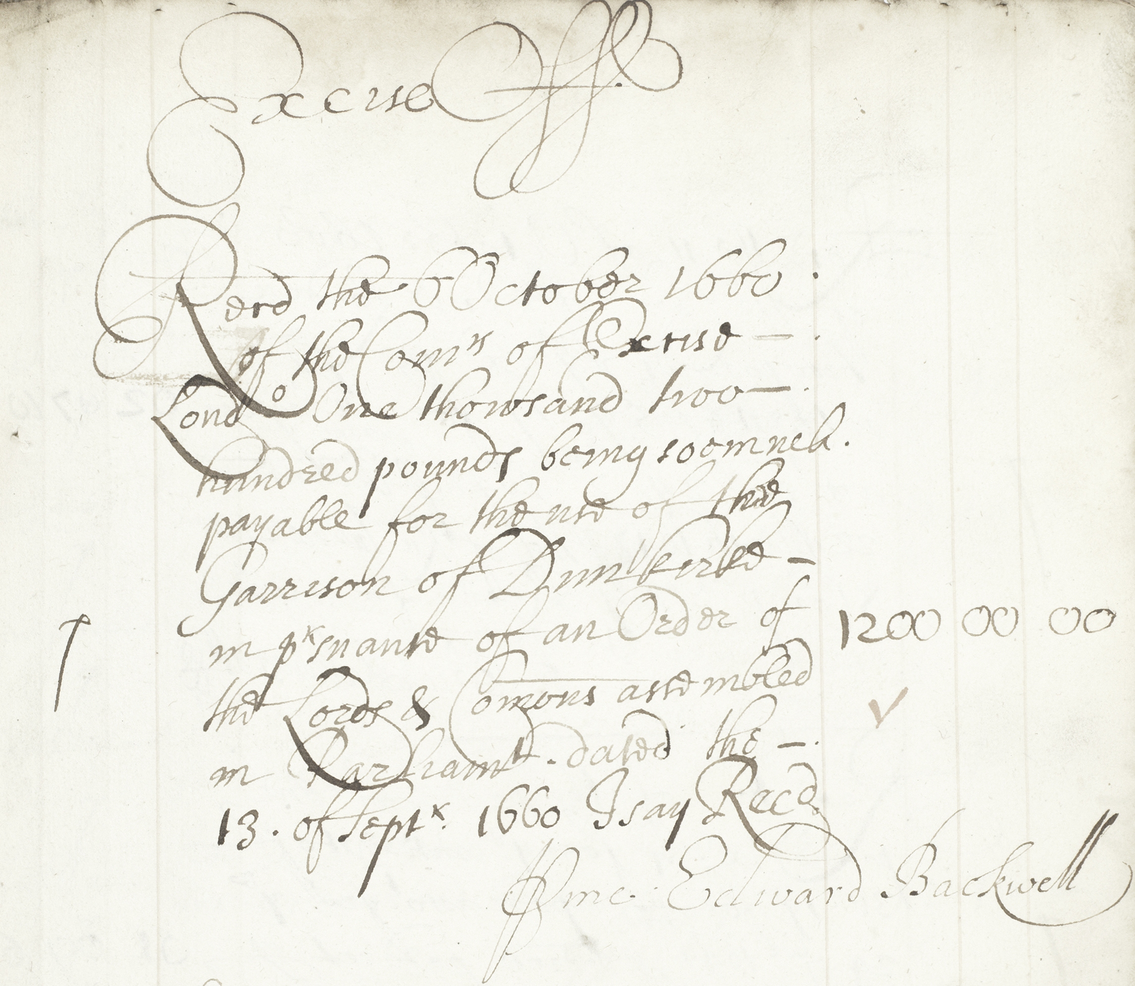 BANKING AND GOVERNMENT – EDWARD BACKWELL Banking ledger kept in person by Edward Backwell, Excise... - Image 2 of 7