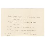 NEWMAN (JOHN HENRY, Saint) Autograph presentation manuscript of his hymn 'Lead Kindly Light', sig...