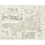 CORNWALL SAXTON (CHRISTOPHER) Cornwall... Corrected & Many Additions in the Roads... by P. Lea, [...