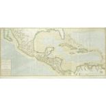 GULF OF MEXICO, FLORIDA AND THE WEST INDIES BONNE (RIGOBERT) Carte des Isles Antilles et du Golfe...