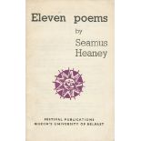 HEANEY (SEAMUS) Eleven Poems, [1965]--LONGLEY (MICHAEL) Ten Poems, [1965]--MAHON (DEREK) Twelve P...