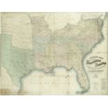 AMERICA - SOUTHERN STATES LLOYD (JAMES T.) Lloyd's Map Of The Southern States Showing all the Rai...