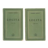 NABOKOV (VLADIMIR) Lolita, 2 vol., FIRST EDITION, FIRST ISSUE priced 'Francs: 900' on lower wrapp...