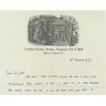 WAUGH AND HEYGATE Collection of letters to Sir John Heygate, largely concerning Evelyn Waugh, his...
