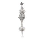 An Italian silver spice tower maker's mark 'A?P', Venice late 17th / early 18th century, with lat...