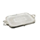 A George III silver tray Joseph Craddock and William Ker Reid, London 1819