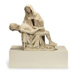 A 15th century German limestone figural group of the Pietà probably southern Bohemia or upper Aus...