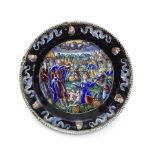 Possibly attributable to the successor of Pierre Reymond (1513-1584): A Limoges enamel plate depi...