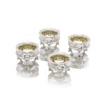 A set of four silver salts Paul Storr, London 1837