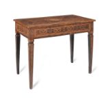 An Italian late 18th/early 19th century rosewood, tulipwood, walnut, ebony, sycamore, 'pastiglia'...