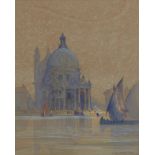 Dana Bartlett (1882-1957) Venetian Fete (Maria della Salute) 20 x 16in