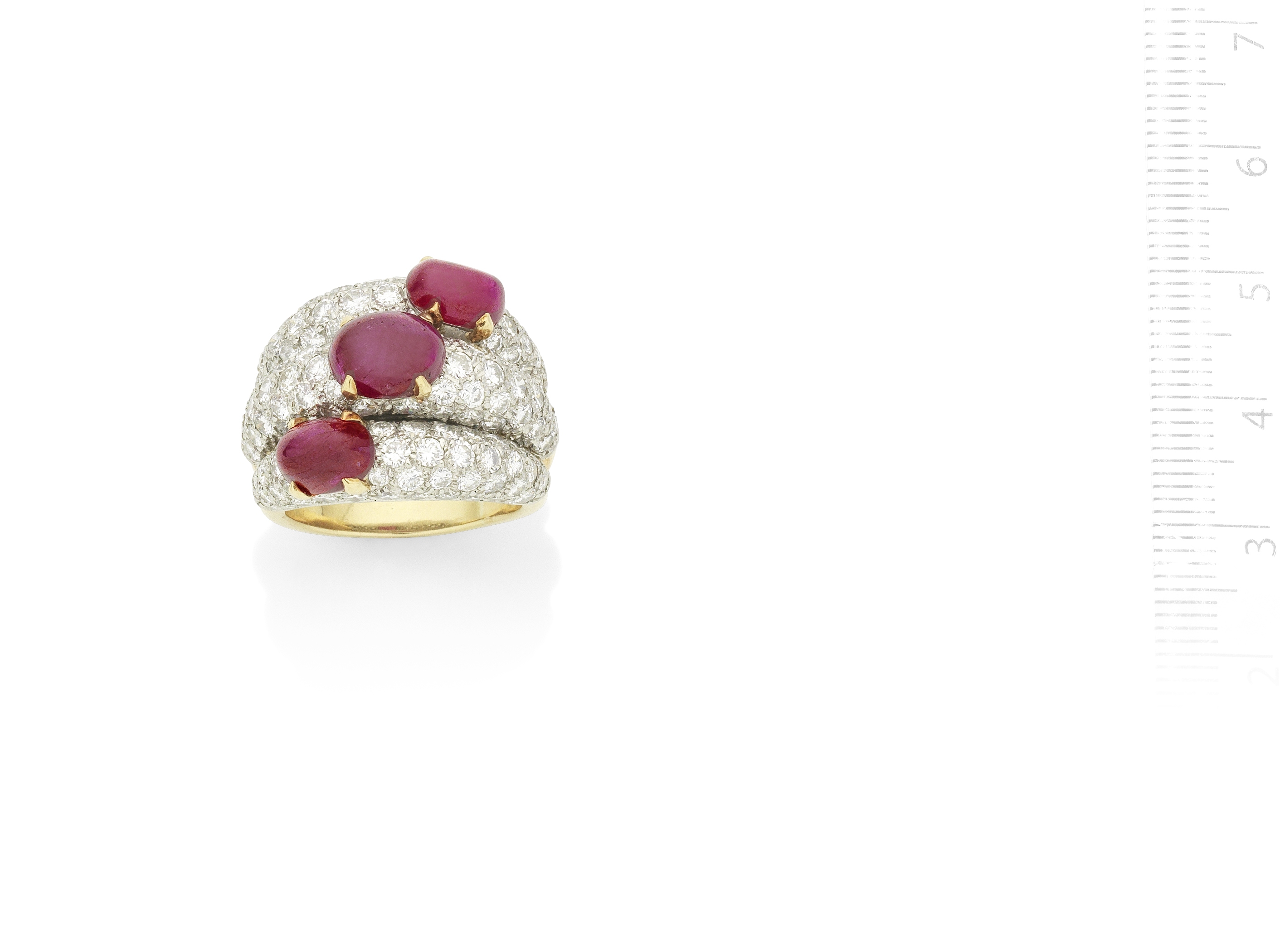 A ruby and diamond ring, by Cartier