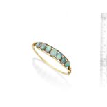 An opal bangle,