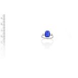 A sapphire and diamond ring,