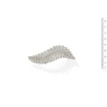 A diamond feather brooch, by Margherita Burgener