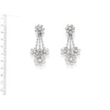 A pair of diamond earrings/earstuds, by Friedrich