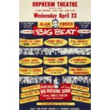 A Buddy Holly, Chuck Berry, Jerry Lee Lewis And Alan Freed Big Beat Orpheum Theatre Concert Handb...