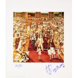 A Rolling Stones Limited Edition Signed Print Of The Album Cover It's Only Rock 'N Roll mid 1990s