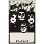 An Early Kiss Concert Poster circa 1975