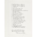 A John Lennon Signed 'Bag One' Lithograph 'Poet's Page (A-Z)' 1970
