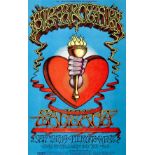 Big Brother And The Holding Company And Santana Fillmore West Concert Poster BG-136 1968