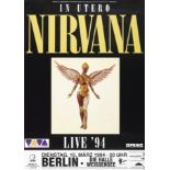 A Nirvana Live 94 Berlin Concert Poster 1994