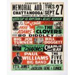 A Bo Diddley And Etta James Memorial Auditorium Concert Poster 1955