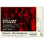 A Rolling Stones Concert Handbill For Two Shows At The Birmngham Odeon, UK 1965