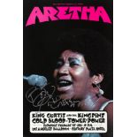 A Signed Aretha Franklin Los Angeles Ballroom Concert Poster 1971