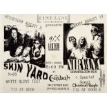 A Nirvana And Skin Yard Casbah Concert Poster 1990