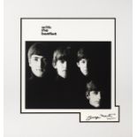 A Print Of The Beatles Album Cover 'With The Beatles' Signed By Producer Sir George Martin mid 1990s