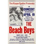 A Beach Boys Defiance College Community Center Concert Poster 1967