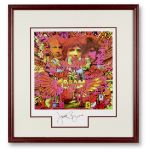 Jack Bruce Signed Print Of The Cream Album Cover for Disraeli Gears mid-1990s