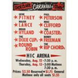 A Gene Pitney And Dick Clark Caravan HIC Arena Concert Poster 1964