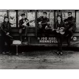 A Photograph Of The Beatles, Hamburg Fun Fair By Astrid Kirchherr (German, Born 1938) 1960