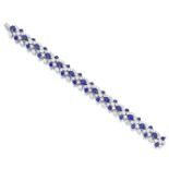 A sapphire and diamond bracelet, Harry Winston